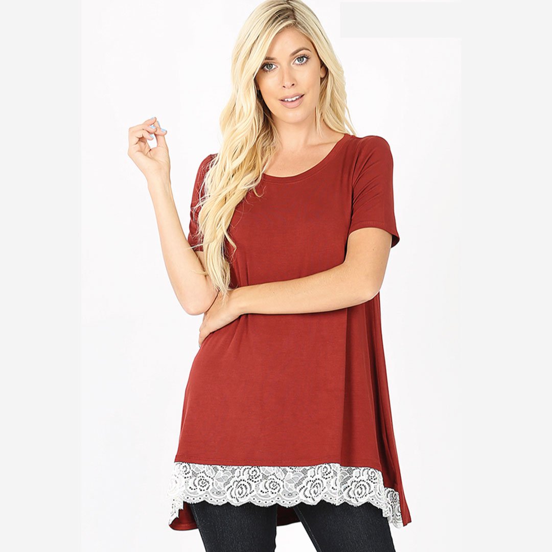 Lace Trim Top